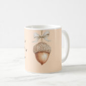 Perzik Cozy Hazelnut Cream Boog Koffiemok (Voorkant rechts)
