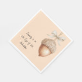Perzik Cozy Hazelnut Cream Boog Servet (Hoek)