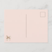 Perzik Crème Boog Denk aan jou Briefkaart (Achterkant)