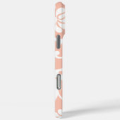 Perzik Damask veranderen in elke kleur Case-Mate iPhone Case (Achterkant / Rechts)