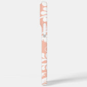 Perzik Damask veranderen in elke kleur Case-Mate iPhone Case (Achterkant / Links)