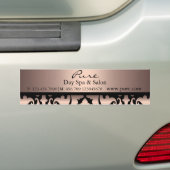 Perzik Damast Bumpersticker (Op auto)
