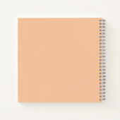 Perzik dat nooit eindigt om Notitieboek van lijst (Achterkant)