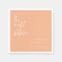 Perzik de avond voor repetitie diner