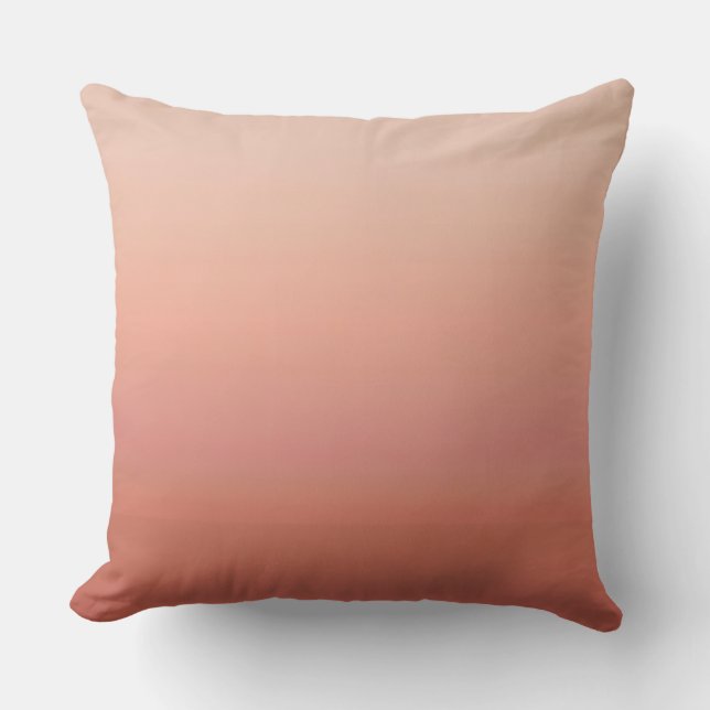 perzik/donkerperzikgradiënt kussen (Voorkant)