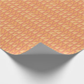Perzik Driehoek Geometrisch Cadeaupapier (Hoek)