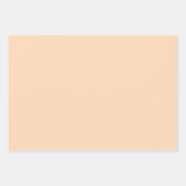 Perzik effen kleur Pastel kleur Inpakpapier Vel (Voorkant 3)