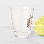 Perzik Egel Groene Bladeren Dromen Shot Glas (Links)