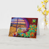 Perzik en appel kaart (Gele Bloem)