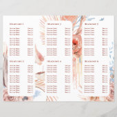 Perzik en blauwe tropische brochure (Achterkant)