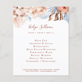 Perzik en blauwe tropische flyer