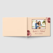 perzik en bourgondische schoonheid trouwfoto gastenboek (Volledig)