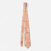 Perzik en Crème Botanisch Stropdas (Achterkant)