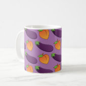 perzik en eierplant koffiemok (Voorkant links)