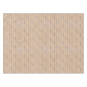 perzik en elegant zilvergrijs gestreept tafelkleed (Voorkant (Horizontaal))