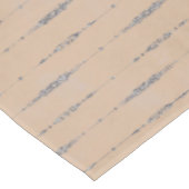 perzik en elegant zilvergrijs gestreept tafelkleed (Gekanteld)