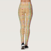 Perzik en geruite legging (Achterkant)