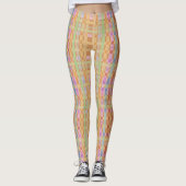 Perzik en geruite legging (Voorkant)