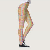 Perzik en geruite legging (Rechts)