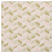 Perzik en gouden visgraat Chevron Stof (Swatch)