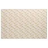 Perzik en gouden visgraat Chevron Stof (Fat Quarter)