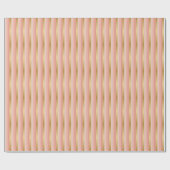 Perzik- en goudstrips cadeaupapier (Vlak)