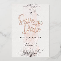 Perzik en grijze romantische bruiloft met uitzonde