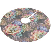 Perzik en grijze vetplanten kerstboom rok (Gekanteld)