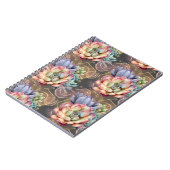 Perzik en grijze vetplanten notitieboek (Linkerzijde)