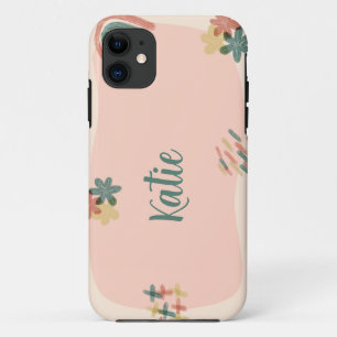 Perzik en groene esthetiek Case-Mate iPhone case