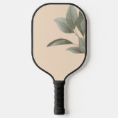 Perzik en groene stengels pickleball paddle (Voorkant)
