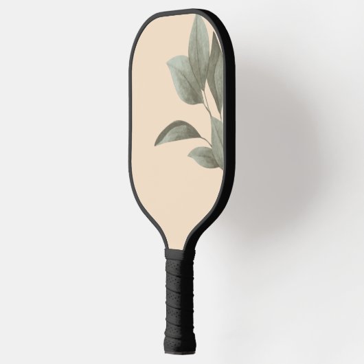 Perzik en groene stengels pickleball paddle (Links)