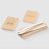 Perzik en het Blauwgroen Huwelijk van het Paradijs Handwaaier (Niet-gemonteerd)