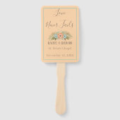 Perzik en het Blauwgroen Huwelijk van het Paradijs Handwaaier (Voorkant)