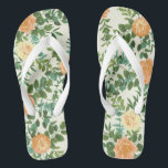 Perzik en Ivory Peony en Roos Floral Wedding Teenslippers<br><div class="desc">Mooie uitnodiging voor peach en ivoren pony's en rozen voor de bloemetjesbruiloft met overvloedig groen. Ideaal voor een bloemetjesthema of een traditionele witte bruiloft in de lente of de zomer. Pas de kleur en tekst aan om deze bruiloft uw eigen trouwe te laten uitnodigen!</div>