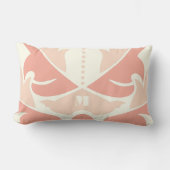 Perzik en Koraal Modern Damask Pillow Kussen (Voorkant)