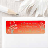  perzik en koraalrood etiket (Insitu)