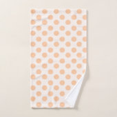 Perzik en lichte perzik stippenpatroon bad handdoek (Handdoek)