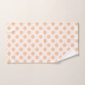 Perzik en lichte perzik stippenpatroon bad handdoek (Handdoek)