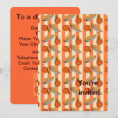 Perzik en pasteien kaart (Voorkant / Achterkant)