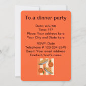 Perzik en pasteien kaart (Achterkant)