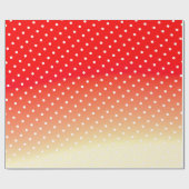 perzik en rood cadeaupapier (Vlak)