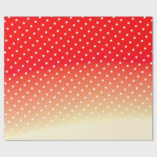 perzik en rood cadeaupapier (Vlak)