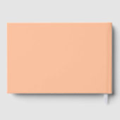 Perzik en Roos Gold Foil Wedding Gastenboek (Achterkant)