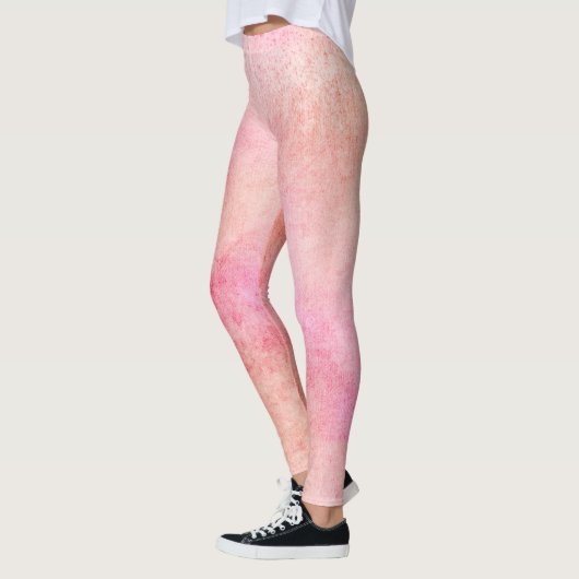 Perzik en roze Abstracte Leggings (Links)