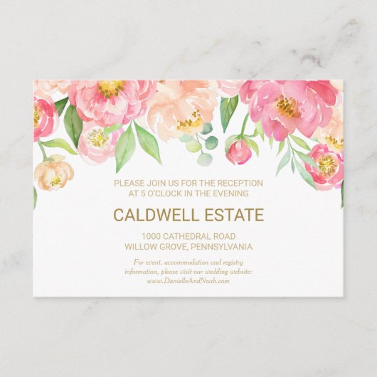 Perzik en roze Kaart voor weddenschappen (Voorkant)