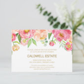 Perzik en roze Kaart voor weddenschappen (Staand voorkant)