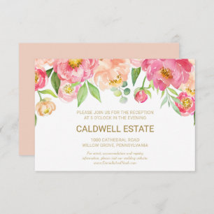 Perzik en roze Kaart voor weddenschappen