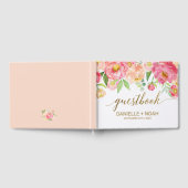 Perzik en roze pony Flowers Weddenschap Gastenboek (Volledig)