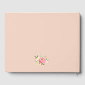 Perzik en roze pony Flowers Weddenschap Gastenboek (Achterkant)